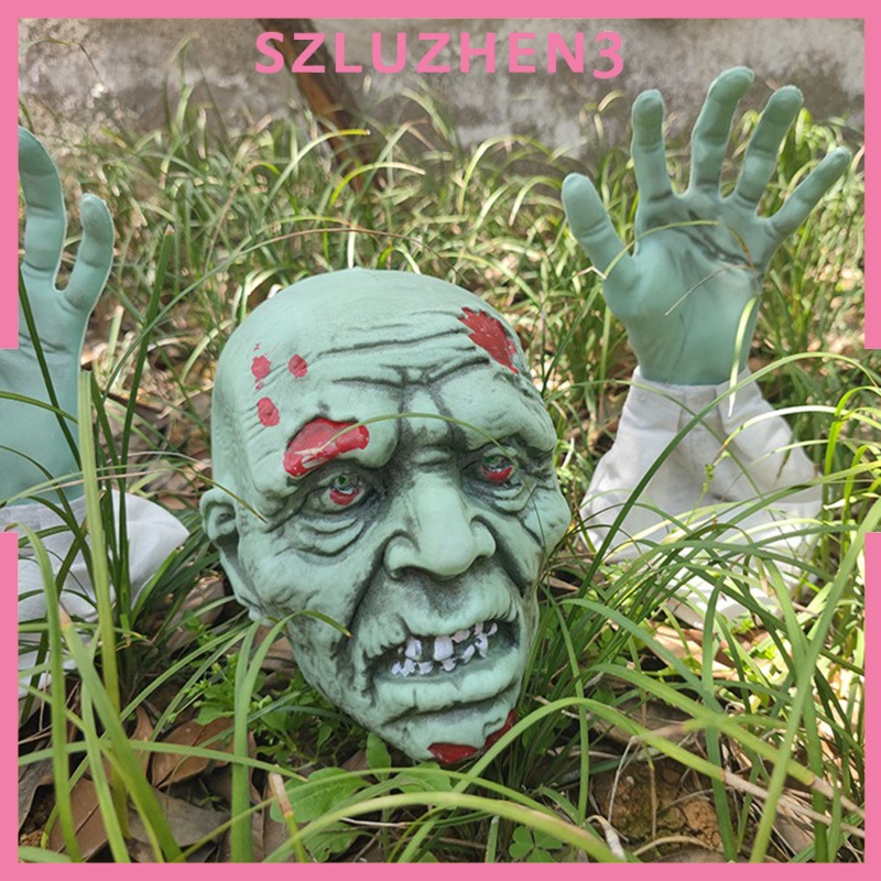 [SmartHome ] Scary Garden Zombie Decoration Horrible Outdoor Lawn Severed Spooky Ornament