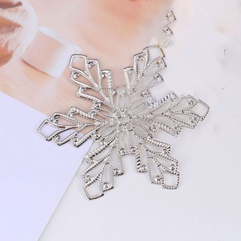 1 phiến hoa 6 cánh 70mm làm vương miện Lolita - nguyên liệu làm trâm