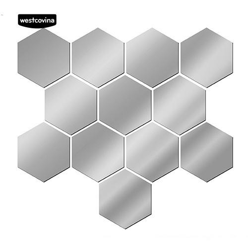 Bộ 10 sticker kích cường lực dán trang trí hình lục giác độc đáo