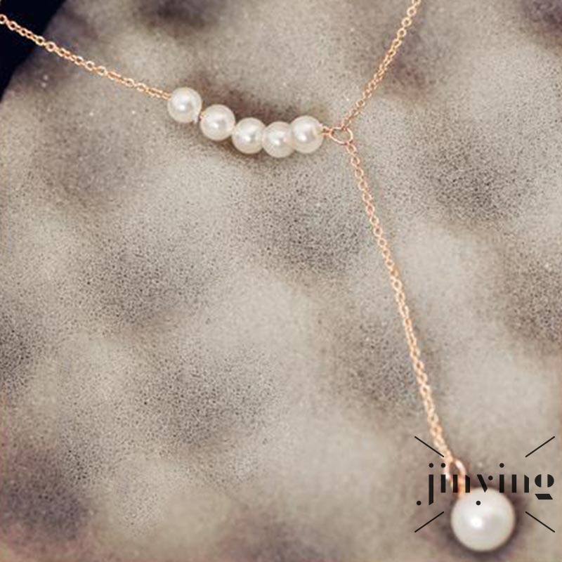 GETNOIVAS Vòng Cổ Ngọc Trai Nhân Tạo Xinh Xắn Thời Trang Hàn Quốc Dành Cho Nữ