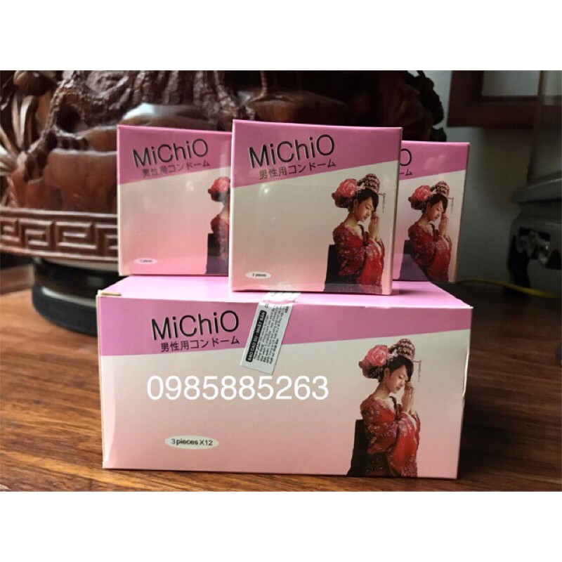 Bao cao su MICHIO 12 hộp  bé ( 3 chiếc/ hộp) - Ipek_Shop