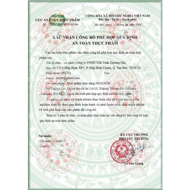 Viên uống bổ não, tiền đình Noguchi DHA EPA 60 viên Nhật Bản