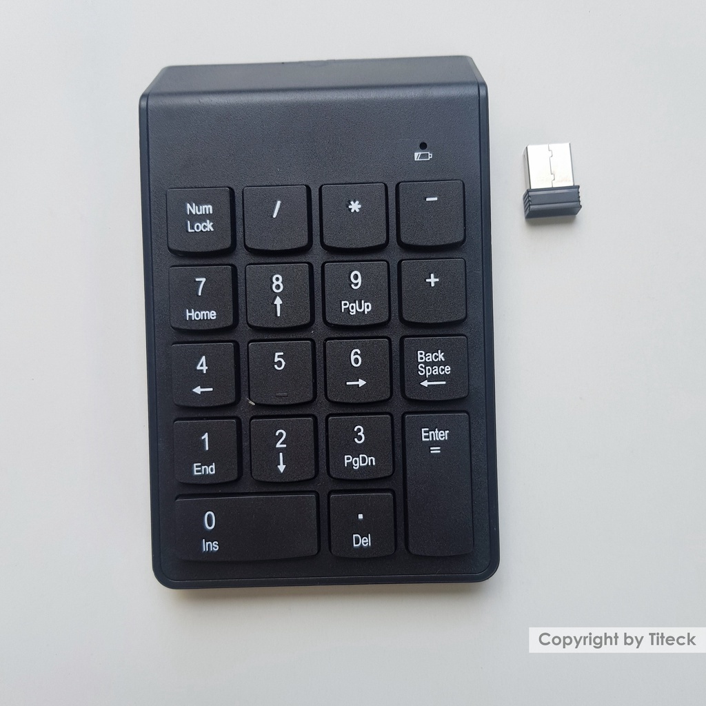 Bàn phím số không dầy, bluetooth cho PC/ Laptop- Nhỏ gọn, tiện dụng