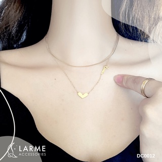 Dây chuyền, vòng cổ Love mặt hình trái tim Larme Accessories - DC0012