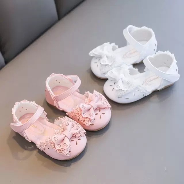 A01 - Sandal Nơ Cho Rất Xinh Cho Bé Gái - dép rọ tập đi cho bé da mềm hot Từ 0-5 Tuổi ( video &amp; ảnh thật)