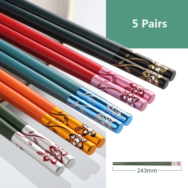 5 Đôi đũa chống trượt chịu nhiệt độ cao