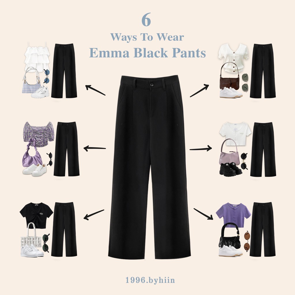 Quần vải EMMA BLACK PANTS | BigBuy360 - bigbuy360.vn