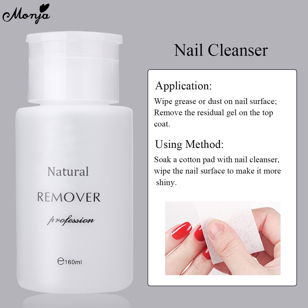 Dung Dịch Tẩy Sơn Móng Tay Chuyên Nghiệp Monja 160ml