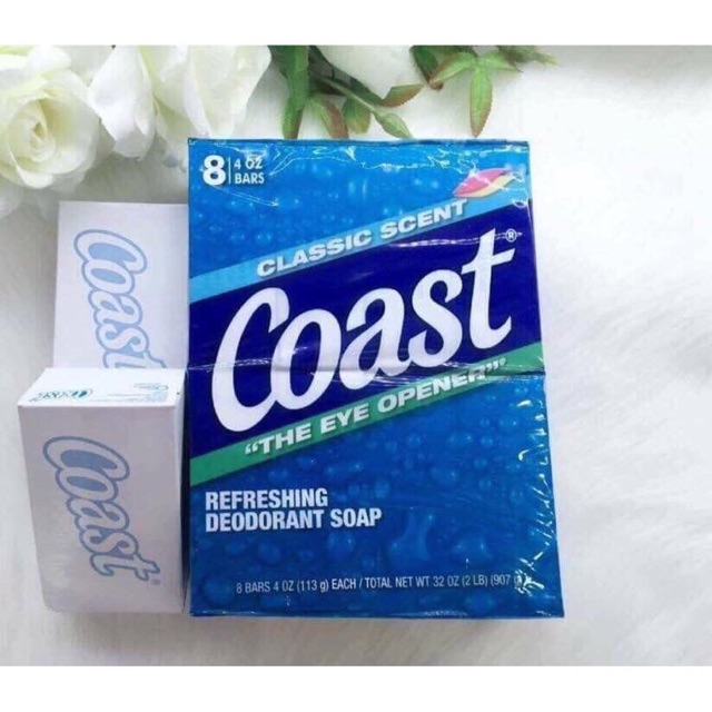 Xà bông cục Mỹ Coast Classic Scent Deodorant Soap 113g