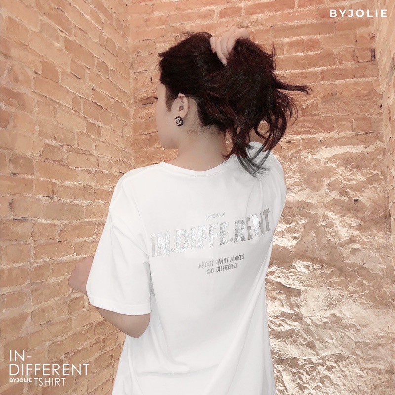 Áo phông &quot;INDIFFERENT&quot; unisex byjolie chất cotton thoáng mát- Áo thun VDR (V145)