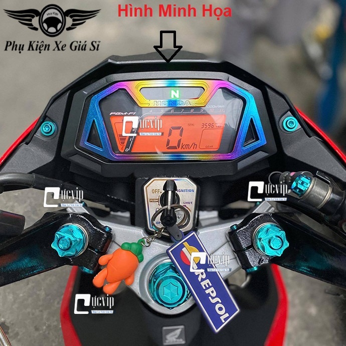 [Rẻ Vô Địch] Ốp Viền Mặt Đồng Hồ Sonic Titan, Sẵn Keo Dán 3M Mặt Sau 4343