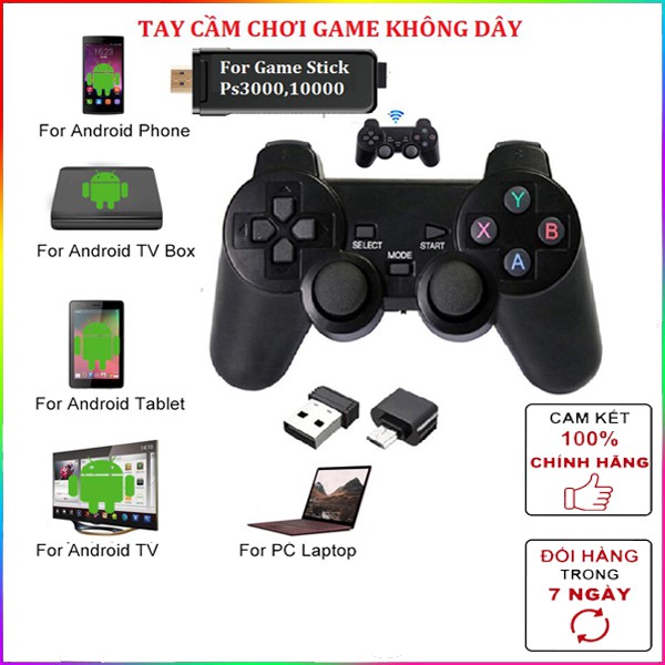 Tận +5600gameMáy Chơi Game Cầm Tay 4 Nút HDMI Không Dây Tích Hợp Android Tivi Box chơi game PSP / PS1 / FC / NES / N64