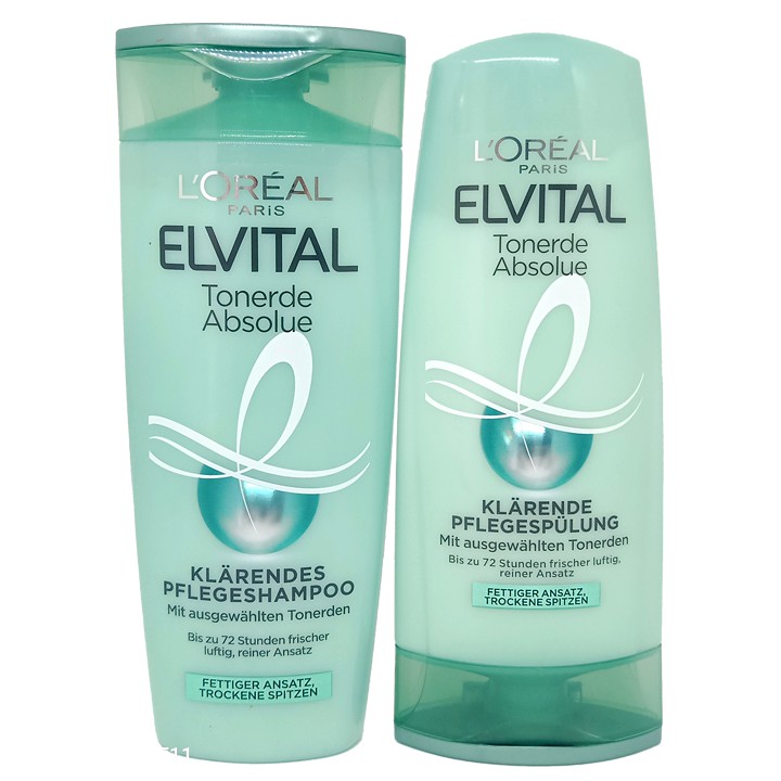 Dầu Gội dành cho tóc dầu Loreal Elvital Tonerde Absolue, 250 ml