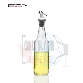 Chai thủy tinh đựng dầu ăn chiết rót dầu 500ml