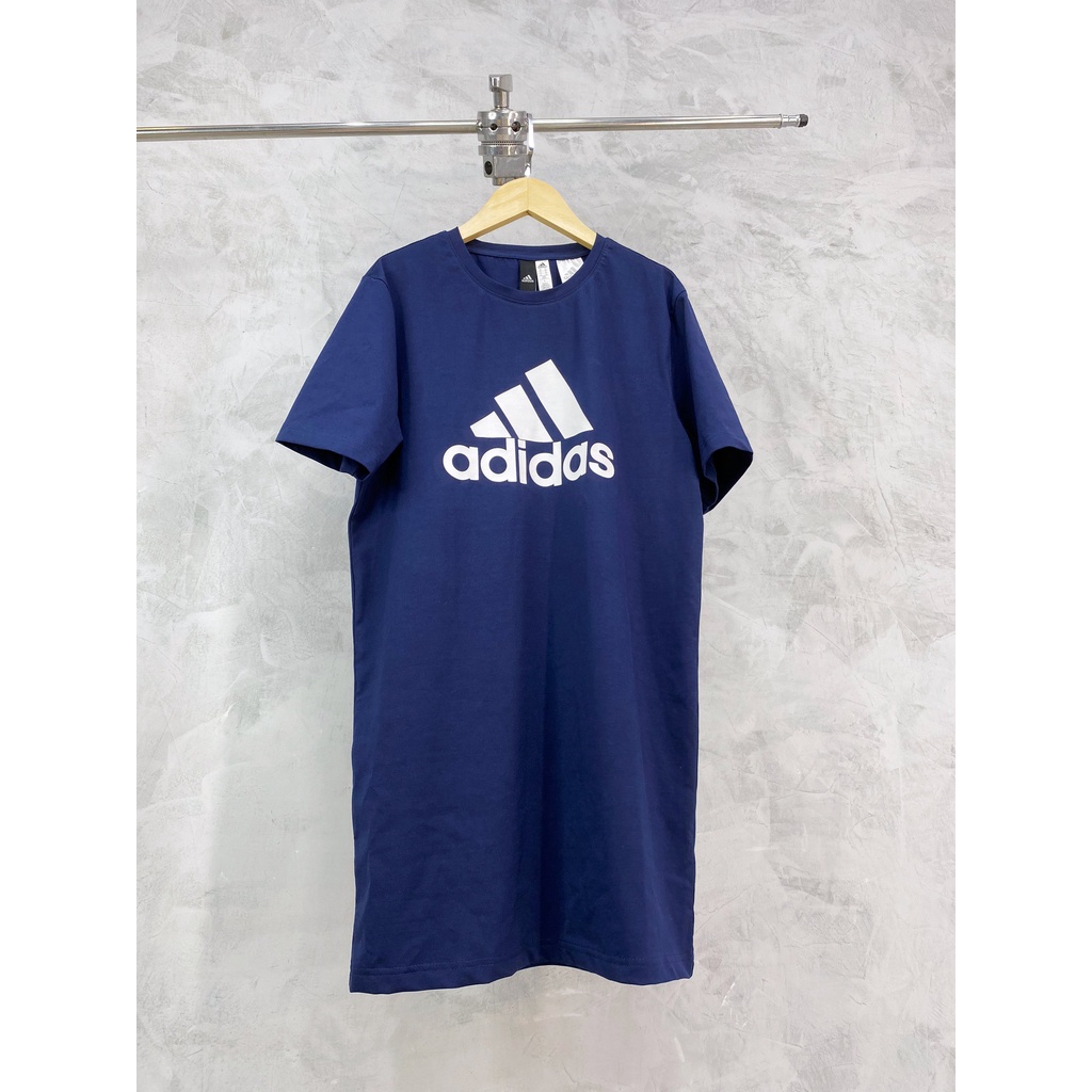 (HÀNG XUẤT XỊN) Váy / Đầm das xanh 1800 Essential Logo Dress Navy Made in Cambodia full tag code