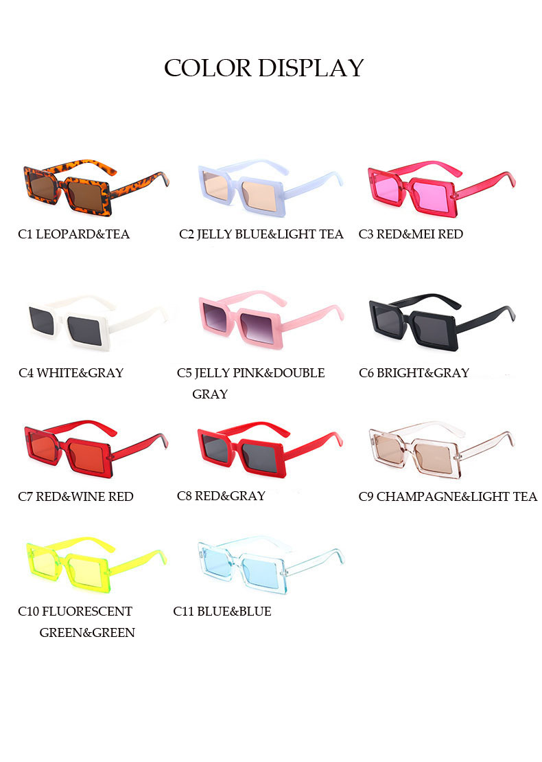 Korean Version of The New Fashion Candy Color Matching Colorful Big Box Cat Eye Sunglasses Wild Ins Selling