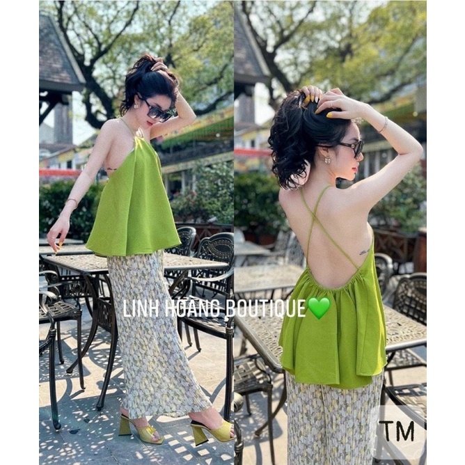 🔥SÉT BỘ YẾM HỞ LƯNG QUẦN DẬP LI CAO CẤP