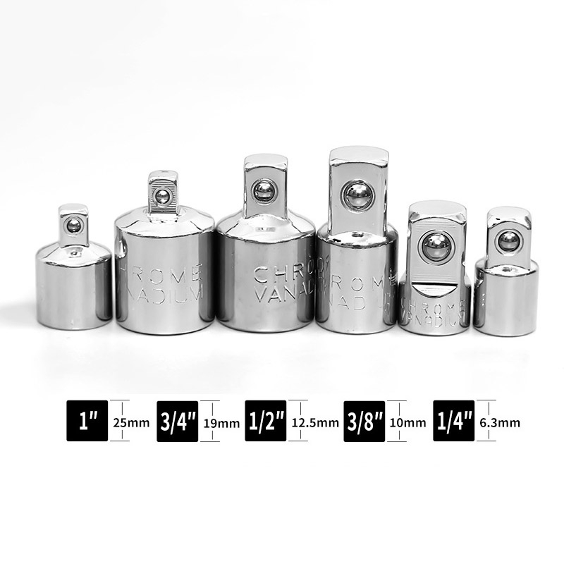Đầu chuyển đổi cờ lê 1/4 "3/8" 1/2 "tiện lợi