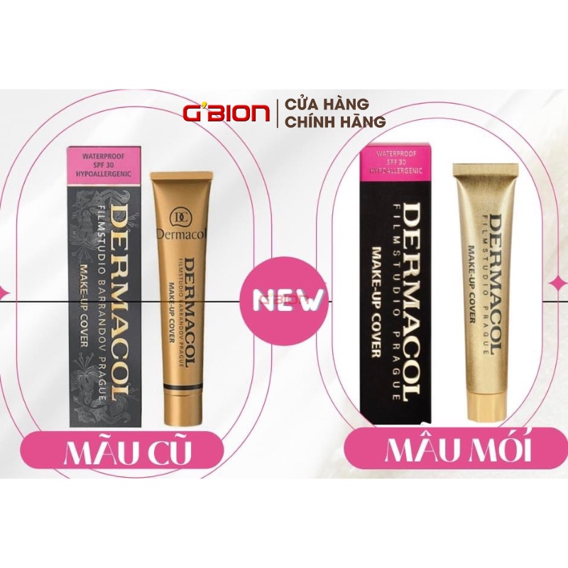 (hàng công ty) Kem Nền Che Khuyết Điểm, (Che Hình Xăm Nhỏ) Dermacol Make up Cover 30g