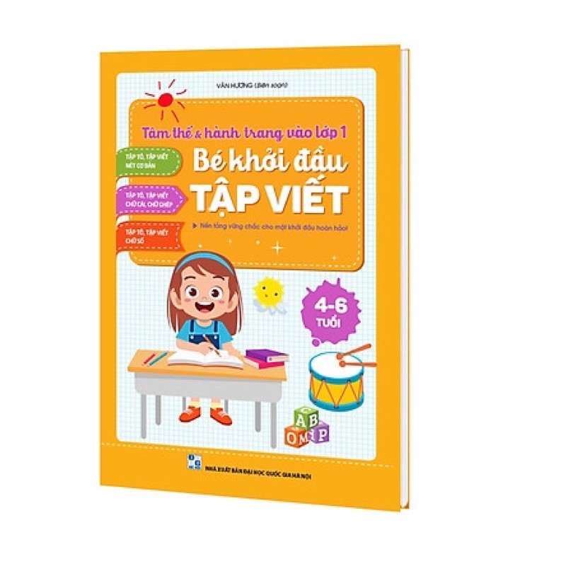 Vở Bé Khởi Đầu Tập Viết hành trang cho bé tự tin vào lớp 1