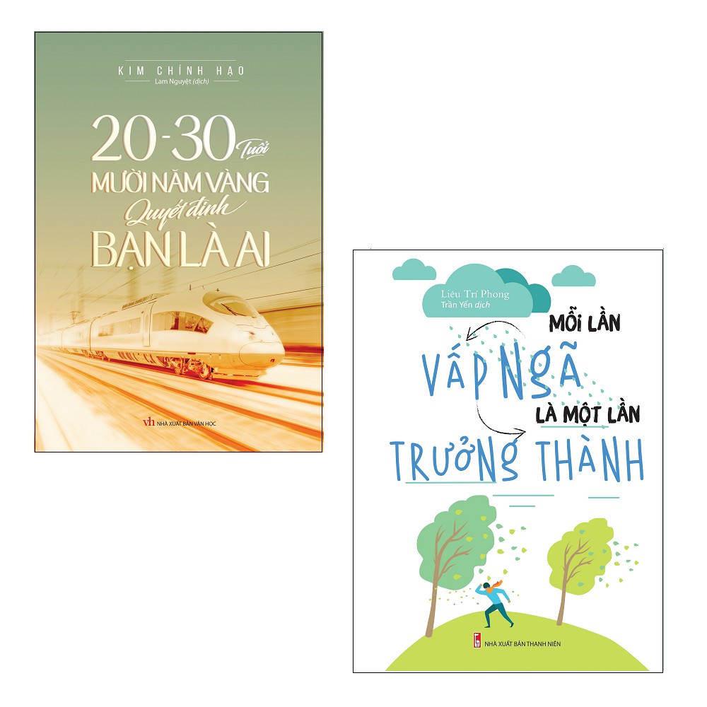 Sách Minh Long - Combo: 20-30 Tuổi Mười Năm Vàng Quyết Định Bạn Là Ai + Mỗi Lần Vấp Ngã Là Một Lần Trưởng Thành