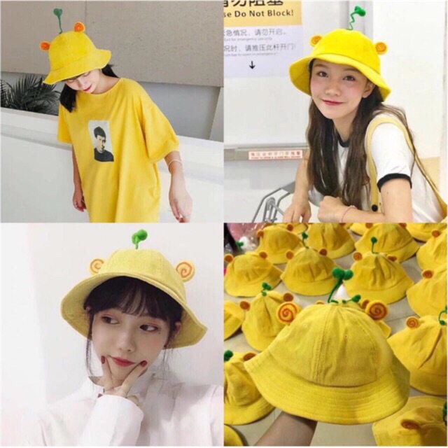 Gía xưởng Mũ Nón Maruko 3D Rộng Vành Nhiều Kiểu Mầm Cây Bucket Hat Ulzzang Kaki Nhung Siêu Cute