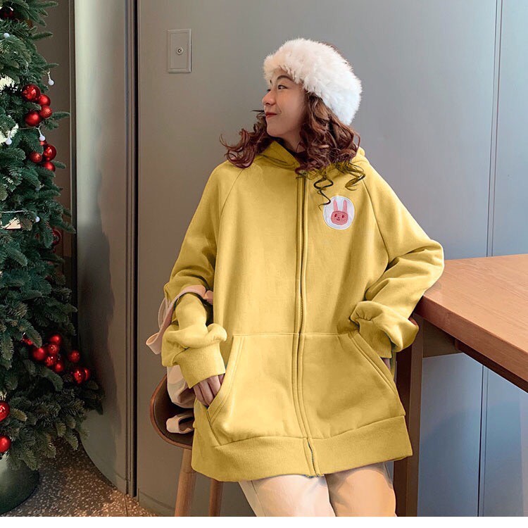 Áo khoác, áo hoodie unisex dây kéo nỉ ngoại logo pig cute năng động thời trang học đường | BigBuy360 - bigbuy360.vn