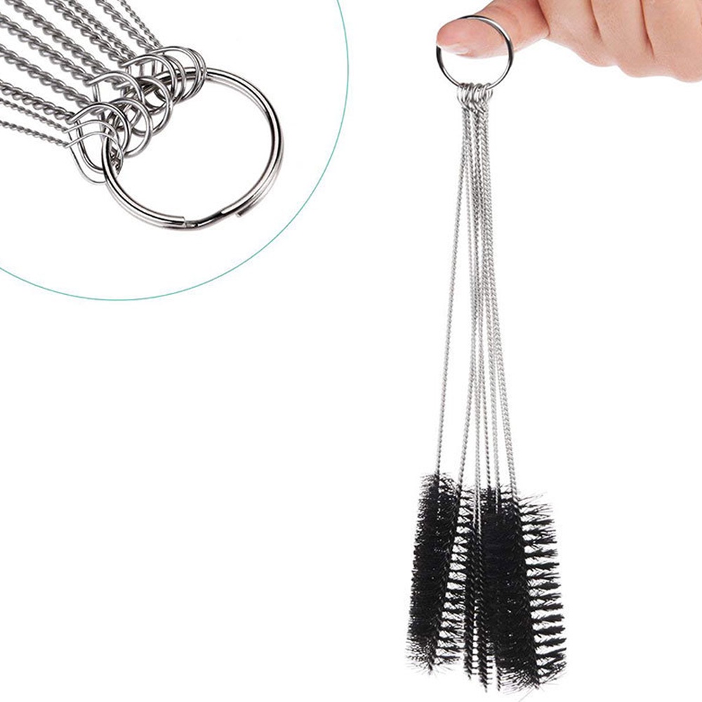 Set 10 cọ vệ sinh ống hút bằng thép không gỉ tiện dụng