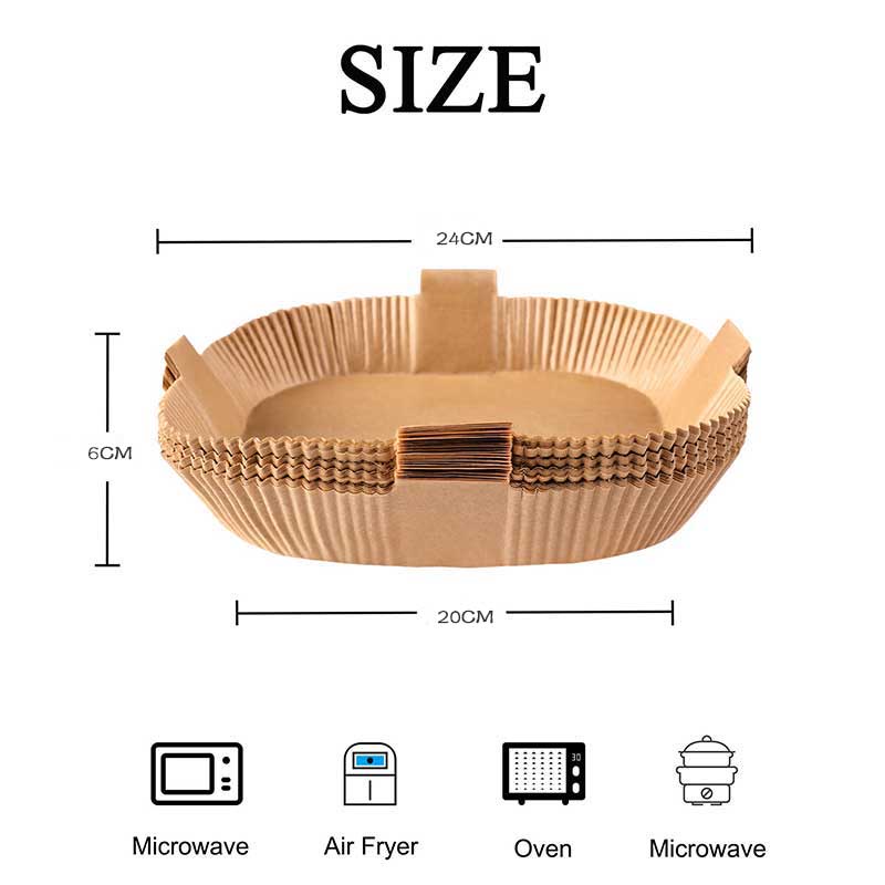 Set 50/100 Miếng Giấy Nướng Bánh Chống Dính Hình Vuông Có Tay Cầm Sử Dụng Một Lần Cho Nhà Bếp