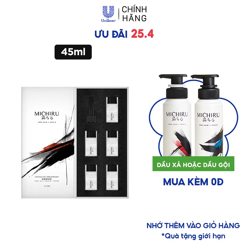 Serum Michiru nội địa Nhật ngăn ngừa rụng tóc sau 1 tháng với DynaZinc 45ml