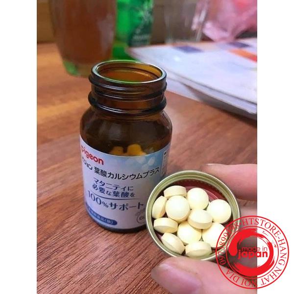 VIÊN UỐNG BẦU BẤU VITAMIN CANXI PIGEON NHẬT BẢN 60 VIÊN