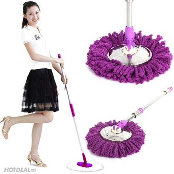Chổi lau nhà tự vắt thế hệ mới thông minh xoay 360 bền đẹp tiện dụng CL01 2022