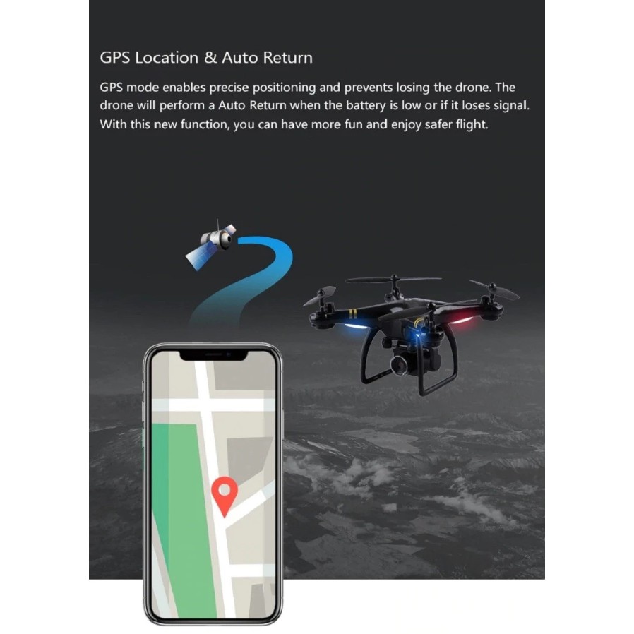 Máy Bay Điều Khiển Từ Xa Global Drone GW168: HD Camera sử dụng GPS 4G 5G WiFI dễ dàng điều khiển