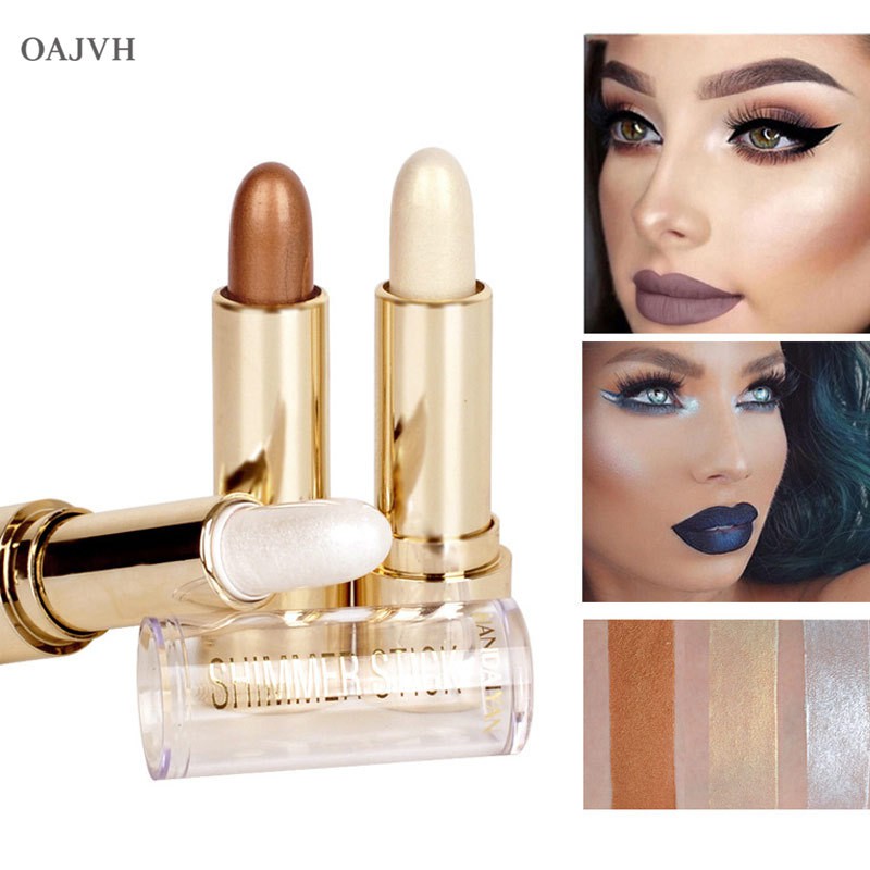 (Hàng Mới Về) Thỏi Kem Tạo Khối / Bắt Sáng / Che Khuyết Điểm Tông Nhũ Tơ Tằm Sáng Da Lâu Trôi | BigBuy360 - bigbuy360.vn