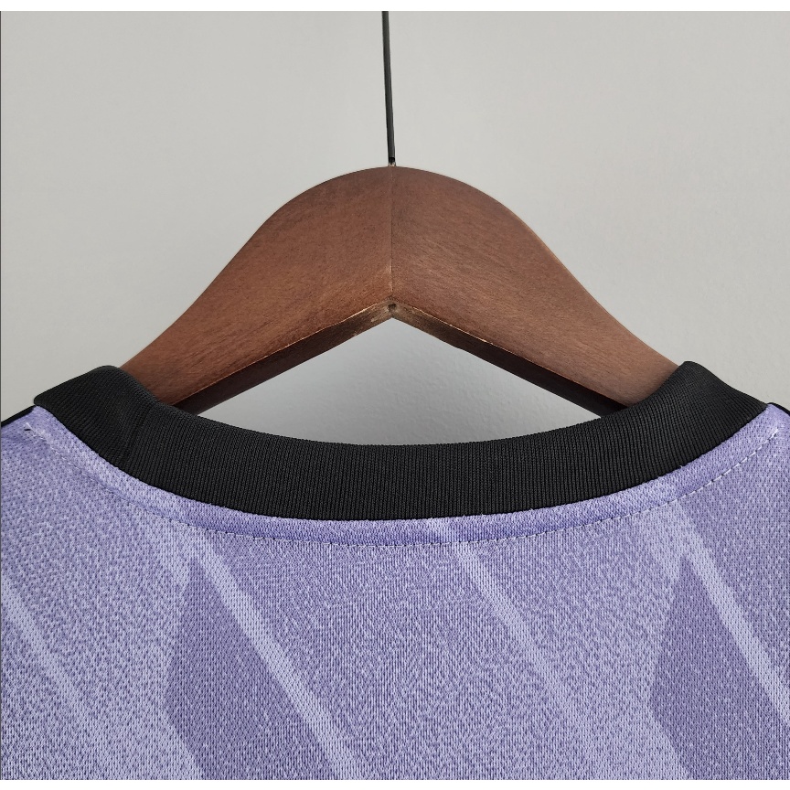 Áo Thun Đá Banh Màu Tím Cho Nam In Hình VINI JR Away 2022-23