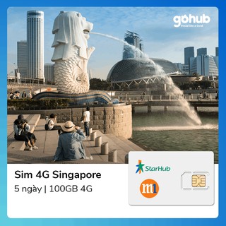 SIM Du lịch Singapore 5 ngày 100GB 4G