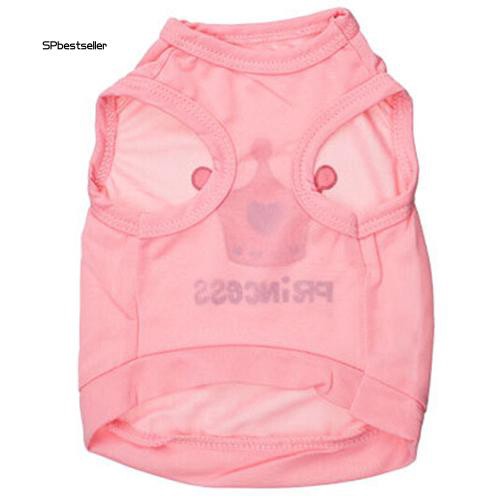 Áo thun in chữ kiểu dáng công chúa xinh xắn dành cho cún cưng