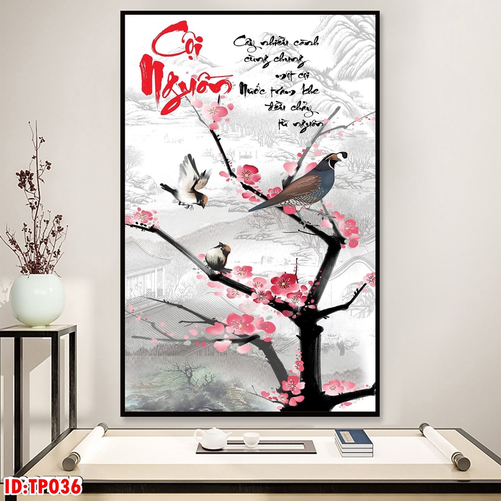Tranh Tráng Gương Thư Pháp ...NHớ Về Cội nguồn, Cha Mẹ...Tranh đẹp, ý nghĩa, giá tại xưởng