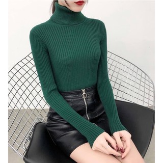 Áo len tăm cổ lọ