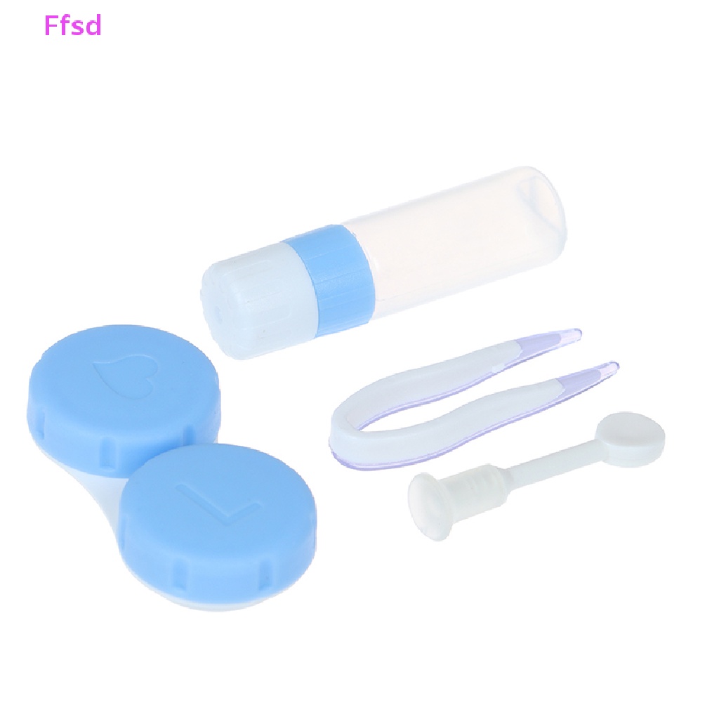 {Ffsd} Hộp Đựng Kính Áp Tròng Mini Bỏ Túi Có Gương Trang Điểm Làm Đẹp * Bán Chạy