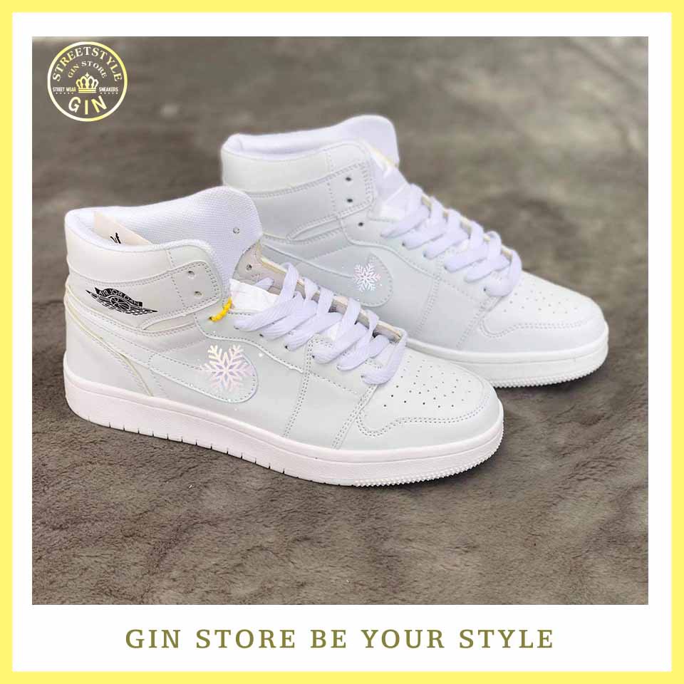 Giày Sneakers JD 1 cổ cao Full Trắng [ FreeShip + Hình Thật ] - Gin store (Gin Store V)