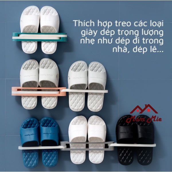 Kệ dán tường đa năng, kệ treo tường đa năng, kệ dép treo tường, kệ treo nắp nồi tiện lợi, giá treo khăn nhà tắm