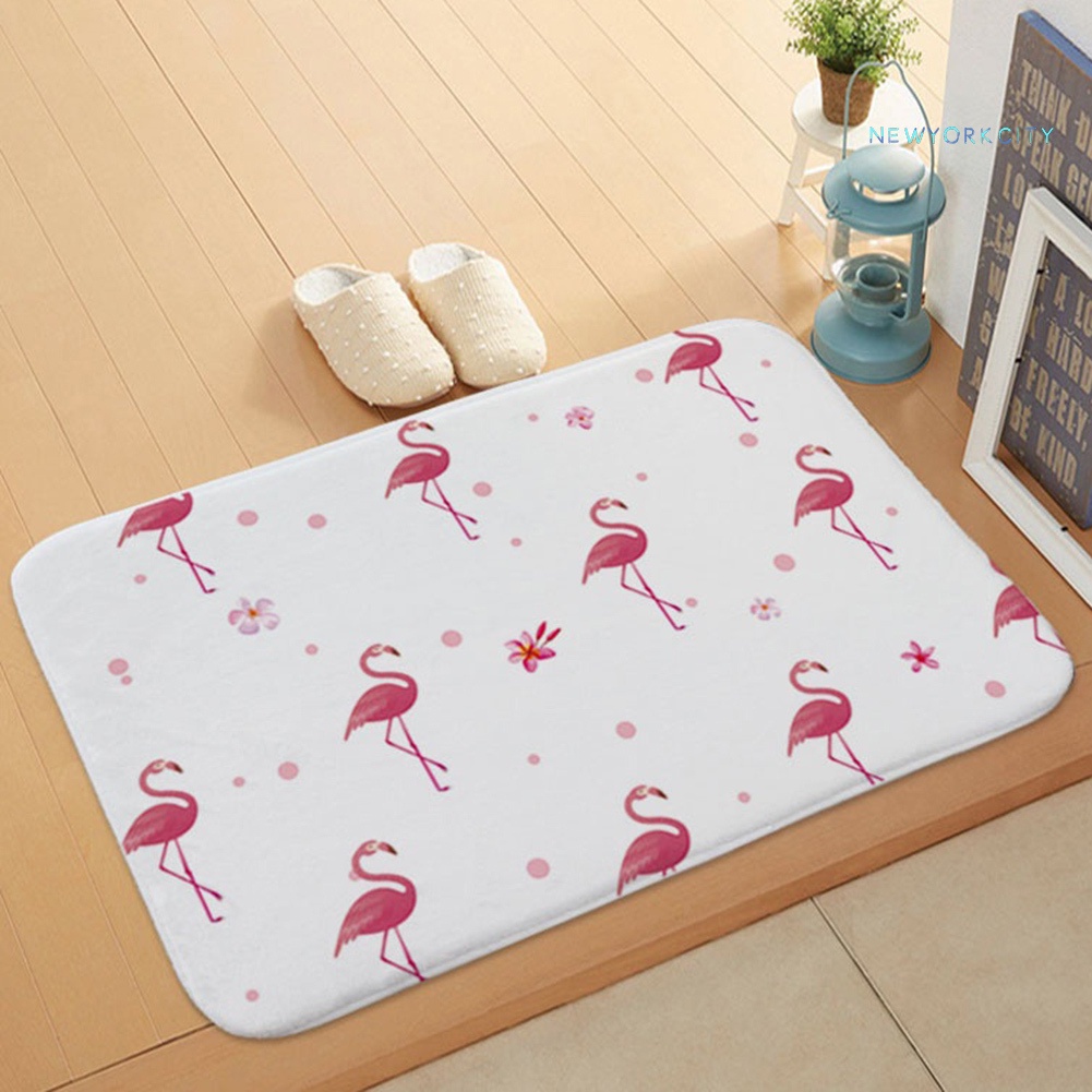 Thảm lót cửa chùi chân Chống Trượt Hình Chim Hồng Hạc