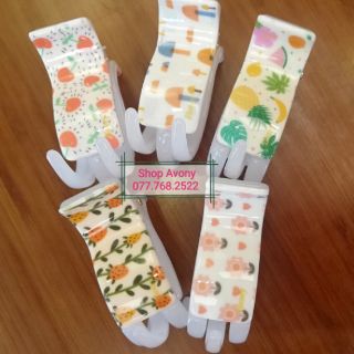 Kẹp tóc càng cua 3 răng trắng - Honey