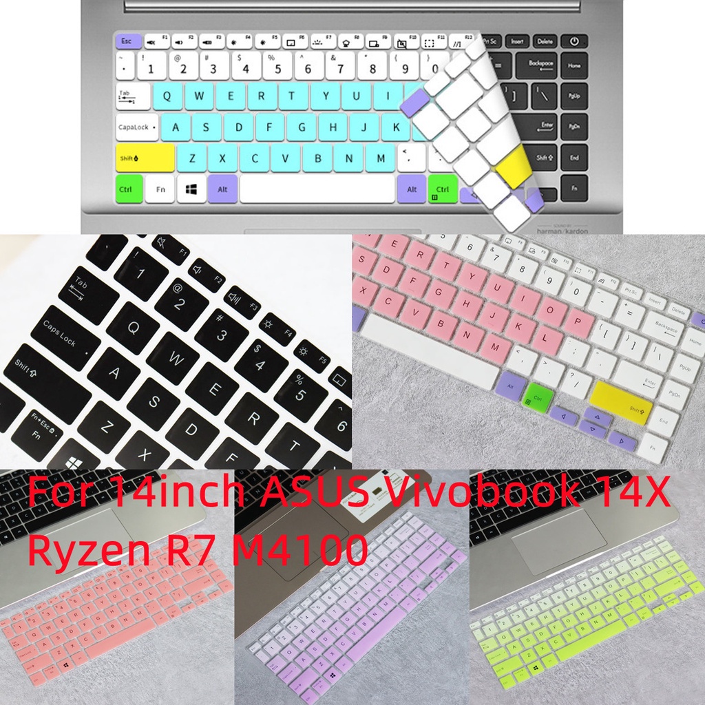 Ốp Máy Tính Bảng Silicon Siêu Mỏng Chống Nước Chống Bụi Cho ASUS Vivobook 14X Ryzen R7 M4100 RedolBook14X 2020 V4050