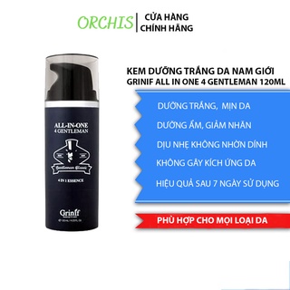 Kem dưỡng trắng da, dưỡng ẩm mịn da, chống lão hoá 4 trong 1 cho nam giới GRINIF All In One 4 Gentleman 120ml