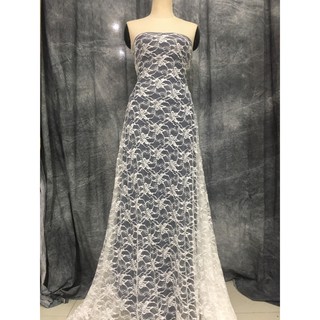 Vải Ren Lưới RM101 khổ 1,5m May Váy Đầm Thời Trang, Ren May Váy Cưới, Vải Ren Thêu, Vải Ren Trắng Hàng Cực Xịn