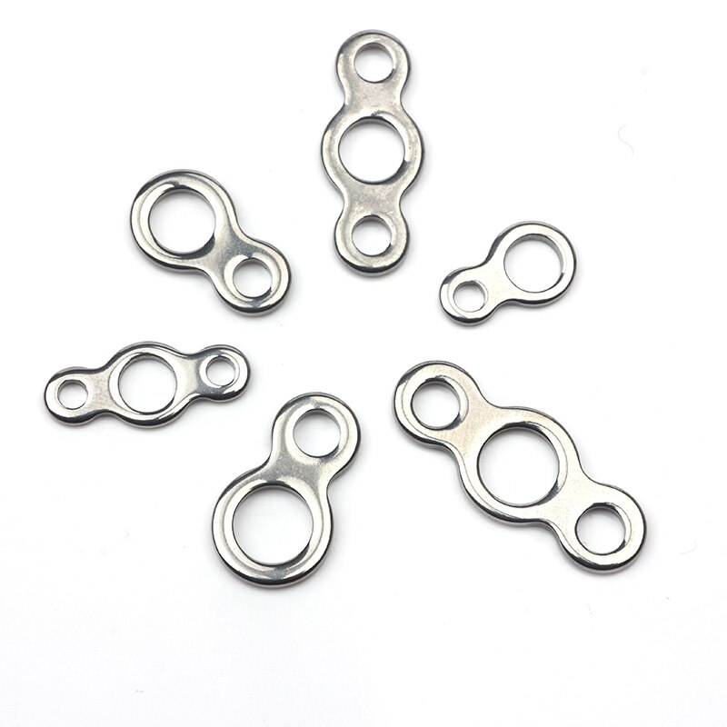 Túi 10 Khoen Móc Câu Hình Số 8 Bằng Thép Không Gỉ