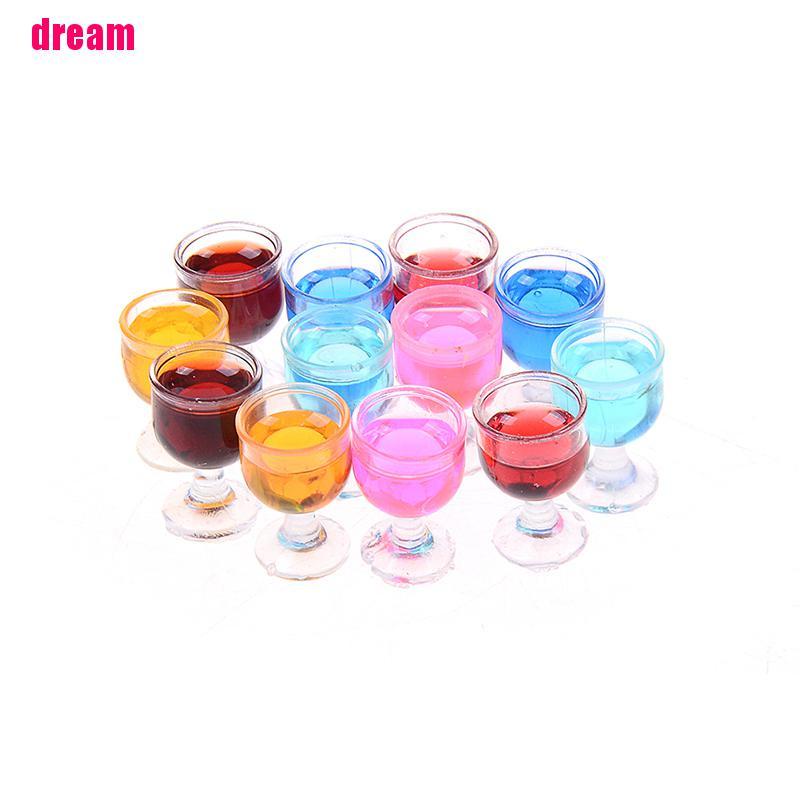 Bộ 2 Ly Rượu Vang Tỉ Lệ 1: 12 Trang Trí Nhà Búp Bê