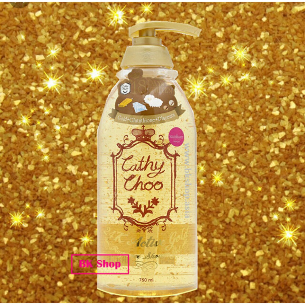 Sữa Tắm Vàng Trắng Da Cathy Choo 24K Active Gold Fragrance Shower Gel (750ml)